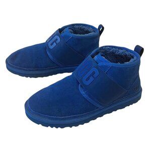 UGG NEUMEL II Blue Graphic Suede Sheepskin Ankle CHUKKA BOOTS